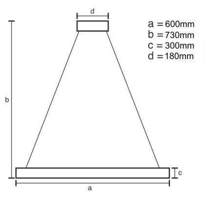 LED Stmievateľný krištáľový luster na tyči LED/80W/230V 3000-6500K zlatá + diaľkové ovládanie