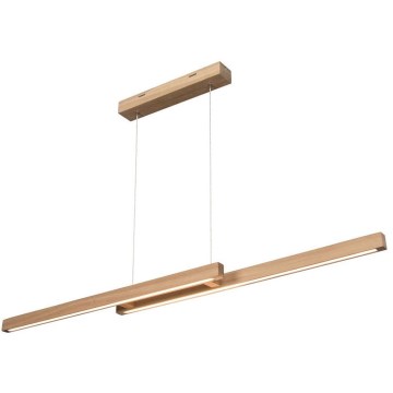 LED stmievateľný luster s lankom SMAL 2xLED/22,5W/230V 2700/4000/6500K dub