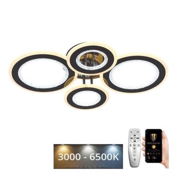 LED Stmievateľný prisadený luster LED/100W/230V 3000-6500K + diaľkové ovládanie