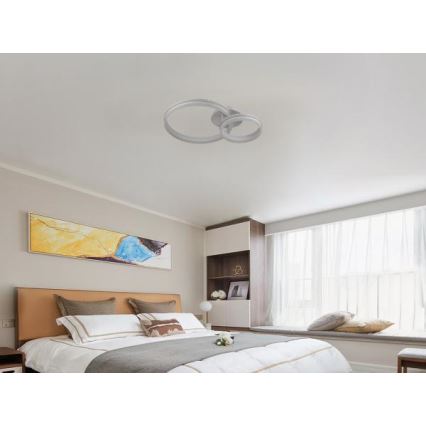 LED Stmievateľný prisadený luster LED/110W/230V 3000-6500K + diaľkové ovládanie