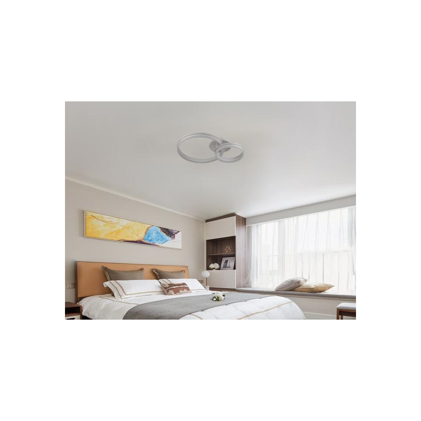 LED Stmievateľný prisadený luster LED/110W/230V 3000-6500K + diaľkové ovládanie