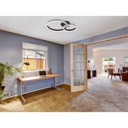 LED stmievateľný prisadený luster LED/110W/230V 3000-6500K + diaľkové ovládanie