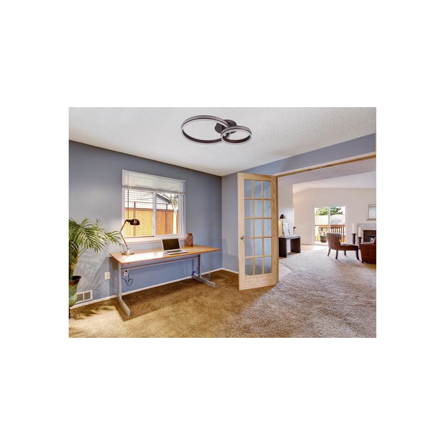 LED stmievateľný prisadený luster LED/110W/230V 3000-6500K + diaľkové ovládanie