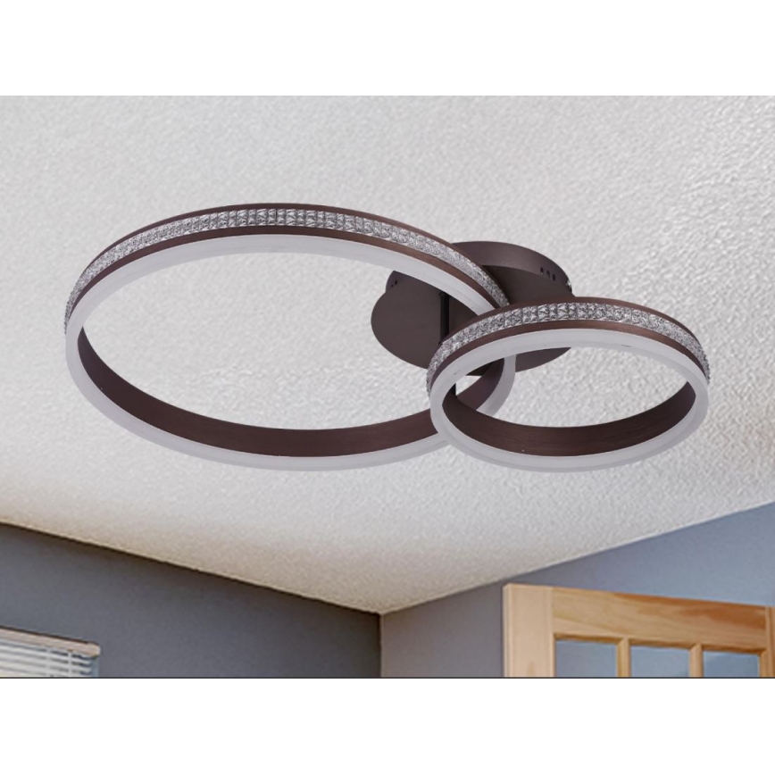 LED stmievateľný prisadený luster LED/110W/230V 3000-6500K + diaľkové ovládanie