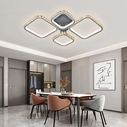 LED Stmievateľný prisadený luster LED/130W/230V 3000-6500K + diaľkové ovládanie