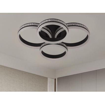 LED stmievateľný prísadený luster LED/150W/230V 3000-6500K + diaľkové ovládanie