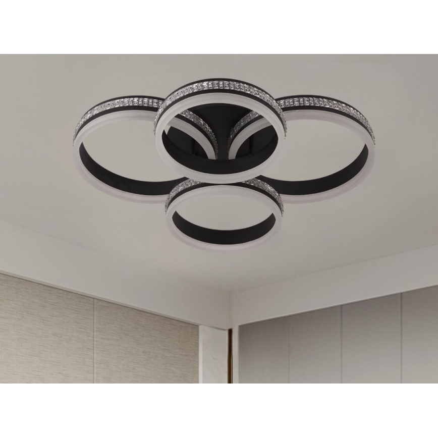 LED stmievateľný prísadený luster LED/150W/230V 3000-6500K + diaľkové ovládanie