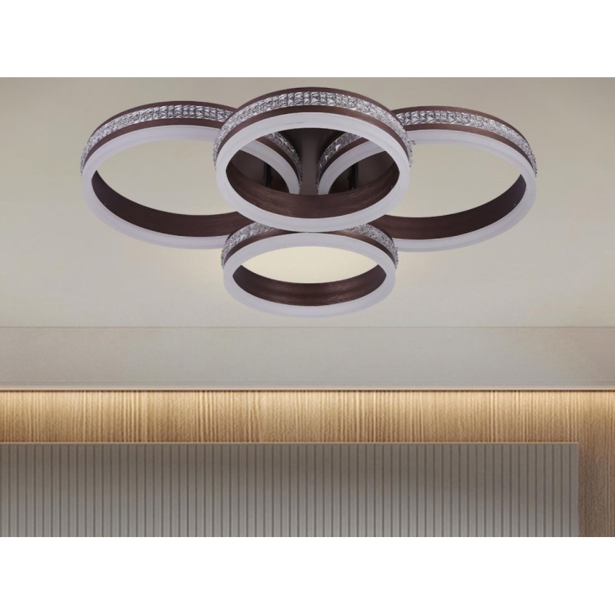 LED Stmievateľný prisadený luster LED/150W/230V 3000-6500K + diaľkové ovládanie