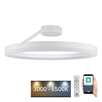 LED Stmievateľný prisadený luster LED/40W/230V 3000-6500K biela + diaľkové ovládanie
