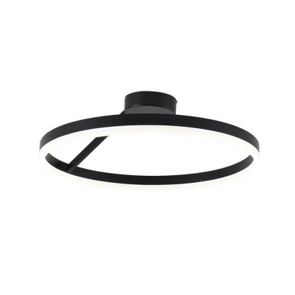 LED Stmievateľný prisadený luster LED/40W/230V 3000-6500K čierna + diaľkové ovládanie