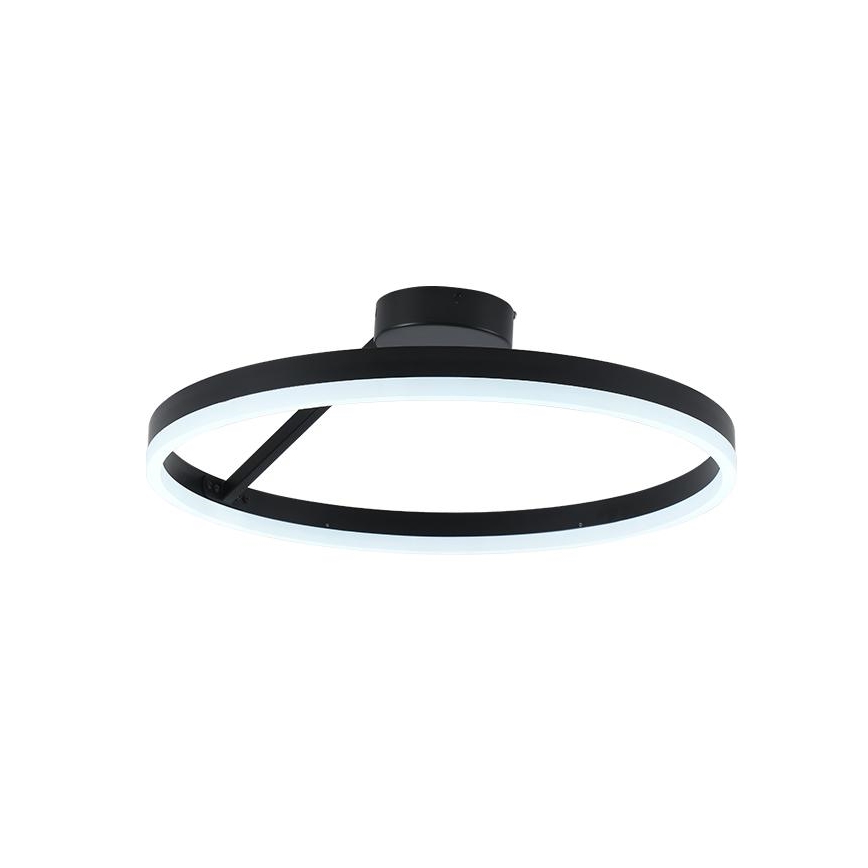 LED Stmievateľný prisadený luster LED/40W/230V 3000-6500K čierna + diaľkové ovládanie