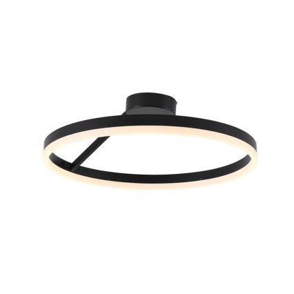 LED Stmievateľný prisadený luster LED/40W/230V 3000-6500K čierna + diaľkové ovládanie