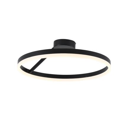 LED Stmievateľný prisadený luster LED/40W/230V 3000-6500K čierna + diaľkové ovládanie