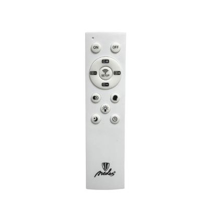 LED Stmievateľný prisadený luster LED/40W/230V 3000-6500K čierna + diaľkové ovládanie