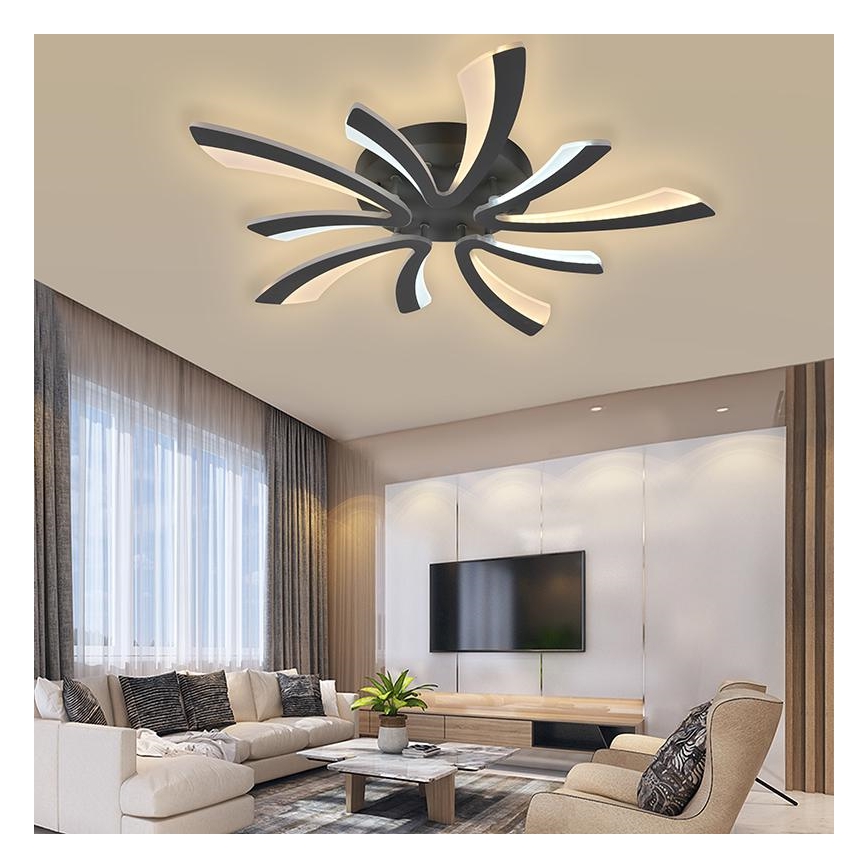 LED Stmievateľný prisadený luster LED/55W/230V 3000-6500K + diaľkové ovládanie