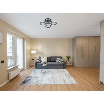 LED Stmievateľný prisadený luster LED/55W/230V 3000-6500K + diaľkové ovládanie