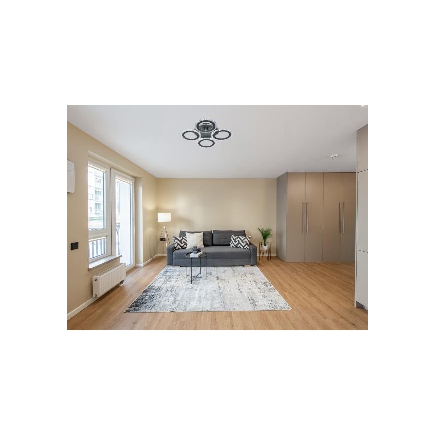 LED Stmievateľný prisadený luster LED/55W/230V 3000-6500K + diaľkové ovládanie