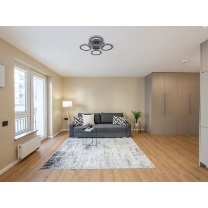 LED Stmievateľný prisadený luster LED/55W/230V 3000-6500K + diaľkové ovládanie