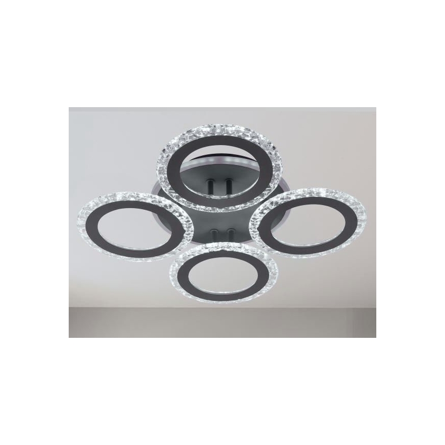 LED Stmievateľný prisadený luster LED/55W/230V 3000-6500K + diaľkové ovládanie