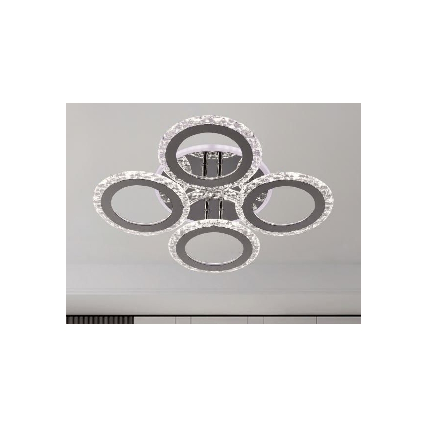 LED Stmievateľný prisadený luster LED/55W/230V 3000-6500K + diaľkové ovládanie