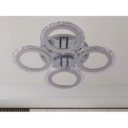 LED Stmievateľný prisadený luster LED/55W/230V 3000-6500K + diaľkové ovládanie