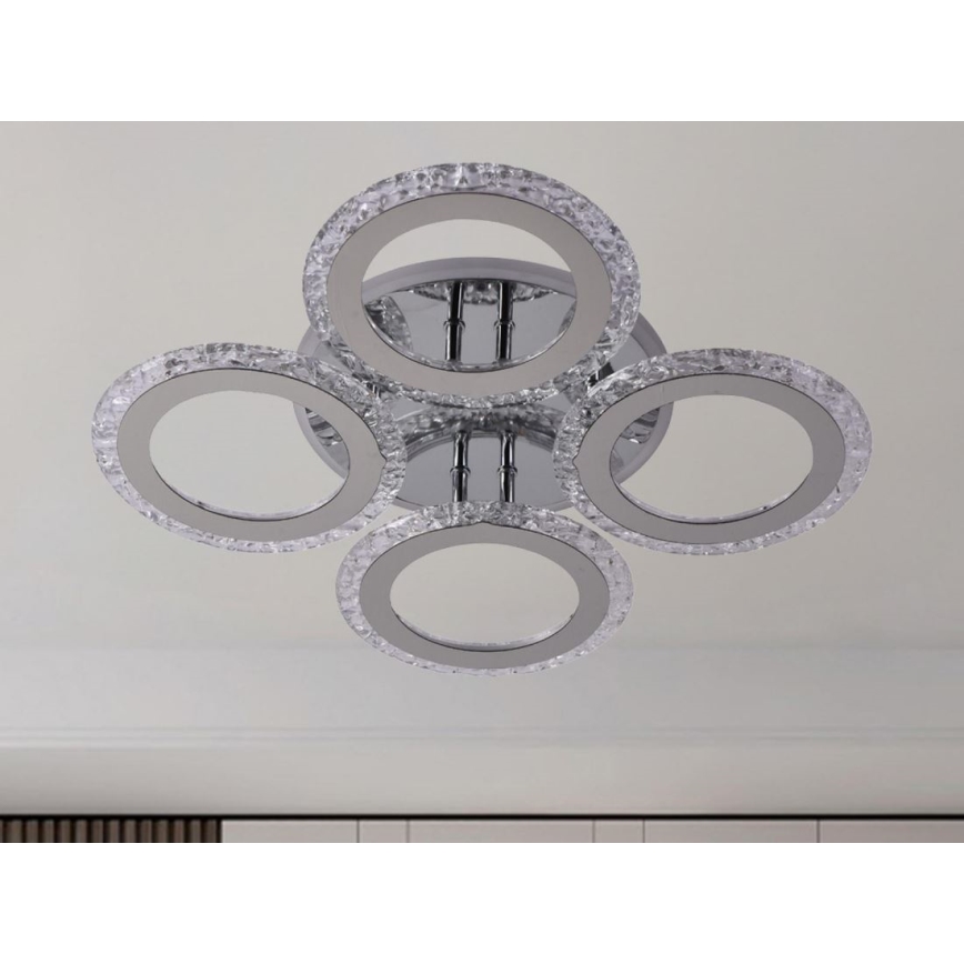 LED Stmievateľný prisadený luster LED/55W/230V 3000-6500K + diaľkové ovládanie