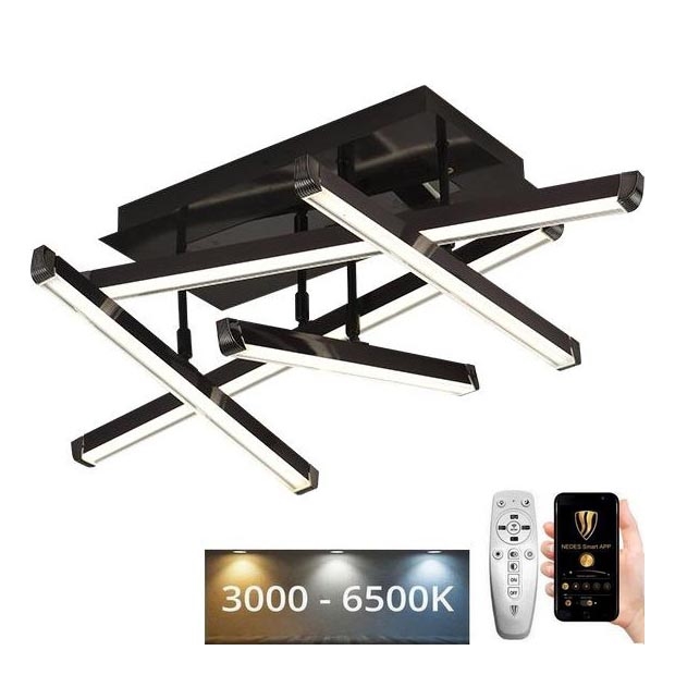 LED Stmievateľný prisadený luster LED/60W/230V 3000-6500K + diaľkové ovládanie