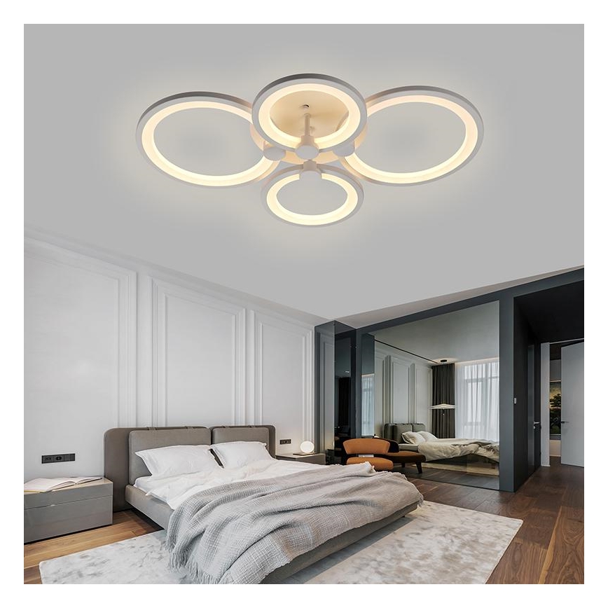 LED Stmievateľný prisadený luster LED/65W/230V 3000-6500K + diaľkové ovládanie