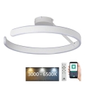 LED Stmievateľný prisadený luster LED/72W/230V 3000-6500K biela + diaľkové ovládanie