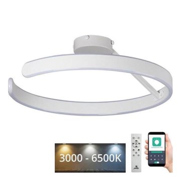 LED Stmievateľný prisadený luster LED/72W/230V 3000-6500K biela + diaľkové ovládanie