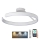 LED Stmievateľný prisadený luster LED/72W/230V 3000-6500K biela + diaľkové ovládanie