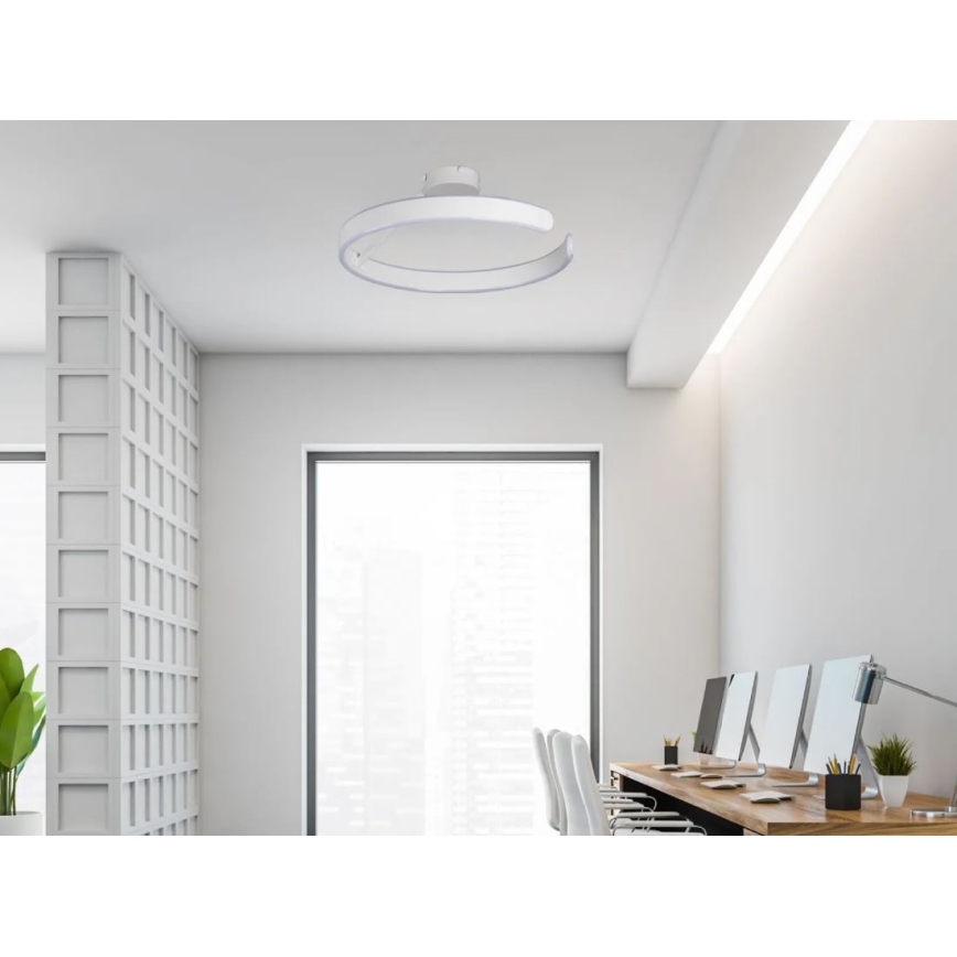 LED Stmievateľný prisadený luster LED/72W/230V 3000-6500K biela + diaľkové ovládanie