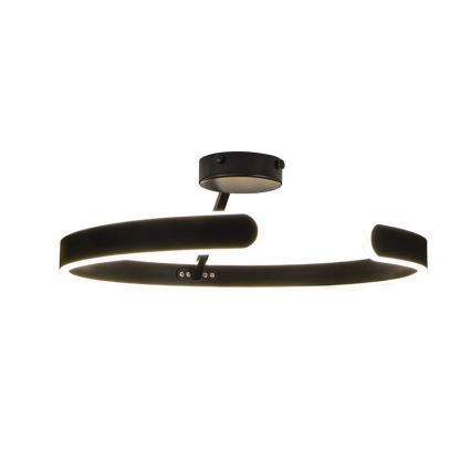 LED Stmievateľný prisadený luster LED/72W/230V 3000-6500K čierna + diaľkové ovládanie