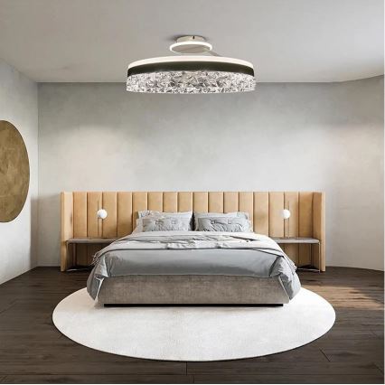 LED Stmievateľný prisadený luster LED/86W/230V 3000-6500K biela + diaľkové ovládanie