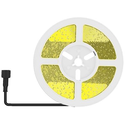 LED Stmievateľný solárny pásik LED/1,2W/3,7V 4000K IP67 1500 mAh 5m + diaľkové ovládanie