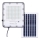 LED Stmievateľný solárny reflektor LED/100W/3,2V 4500K IP65 čierna + diaľkové ovládanie