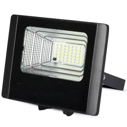 LED Stmievateľný solárny reflektor LED/12W/3,2V 6000K IP65 + diaľkové ovládanie