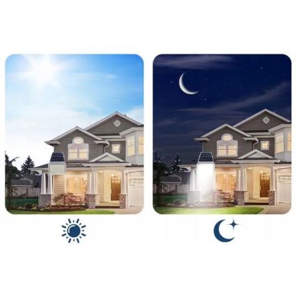 LED stmievateľný solárny reflektor 150 W, 3,2 V, 5000 K, 15000 mAh, IP65, čierny + diaľkové ovládanie