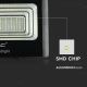 LED Stmievateľný solárny reflektor LED/20W/6,4V 4000K IP65 + diaľkové ovládanie