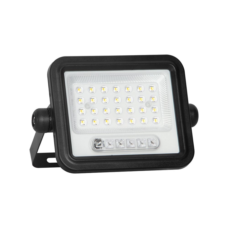 Stmievateľný solárny LED reflektor LED/50W/3,2V 2000-8000K IP65 3800 mAh čierny + diaľkové ovládanie