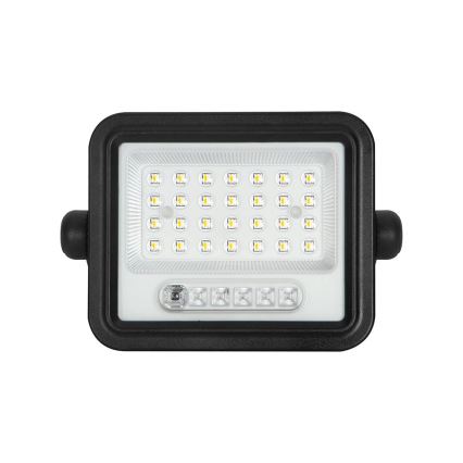 Stmievateľný solárny LED reflektor LED/50W/3,2V 2000-8000K IP65 3800 mAh čierny + diaľkové ovládanie