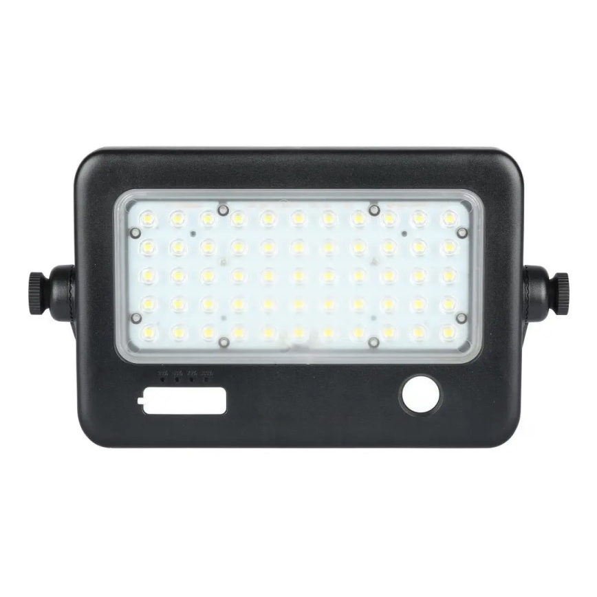 LED Stmievateľný solárny reflektor so senzorom LED/10W/3,7V 4000K IP65 + USB port