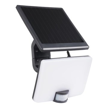 LED Stmievateľný solárny reflektor so senzorom pohybu LED/10W/3000 mAh 4000K IP54