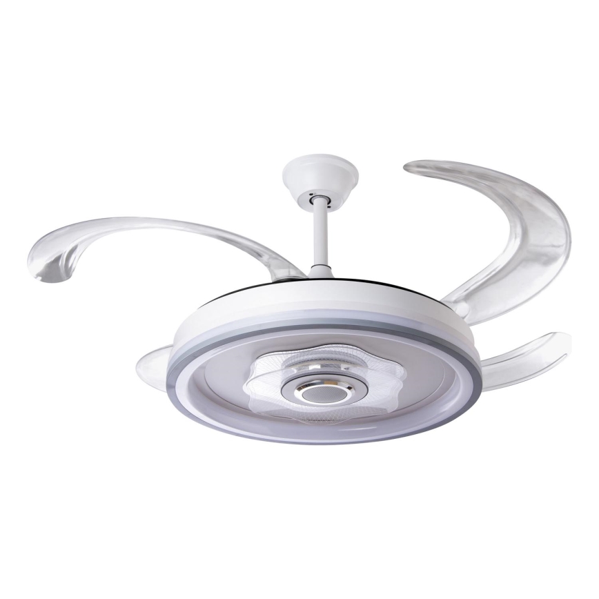 LED Stmievateľný stropný ventilátor LED/70W/230V 3000-6000K pr. 50 cm biela + diaľkové ovládanie