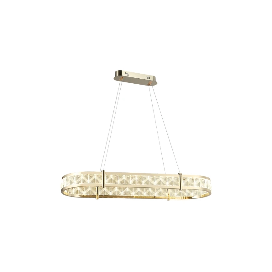 LED stmievateľný krištáľový luster na lanku ENRIQUE LED/50W//230V 3000-6000K + diaľkové ovládanie