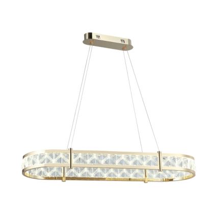 LED stmievateľný krištáľový luster na lanku ENRIQUE LED/50W//230V 3000-6000K + diaľkové ovládanie