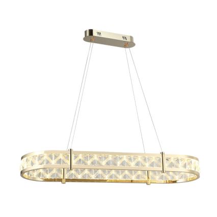 LED stmievateľný krištáľový luster na lanku ENRIQUE LED/50W//230V 3000-6000K + diaľkové ovládanie