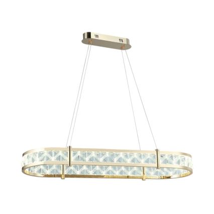 LED stmievateľný krištáľový luster na lanku ENRIQUE LED/50W//230V 3000-6000K + diaľkové ovládanie