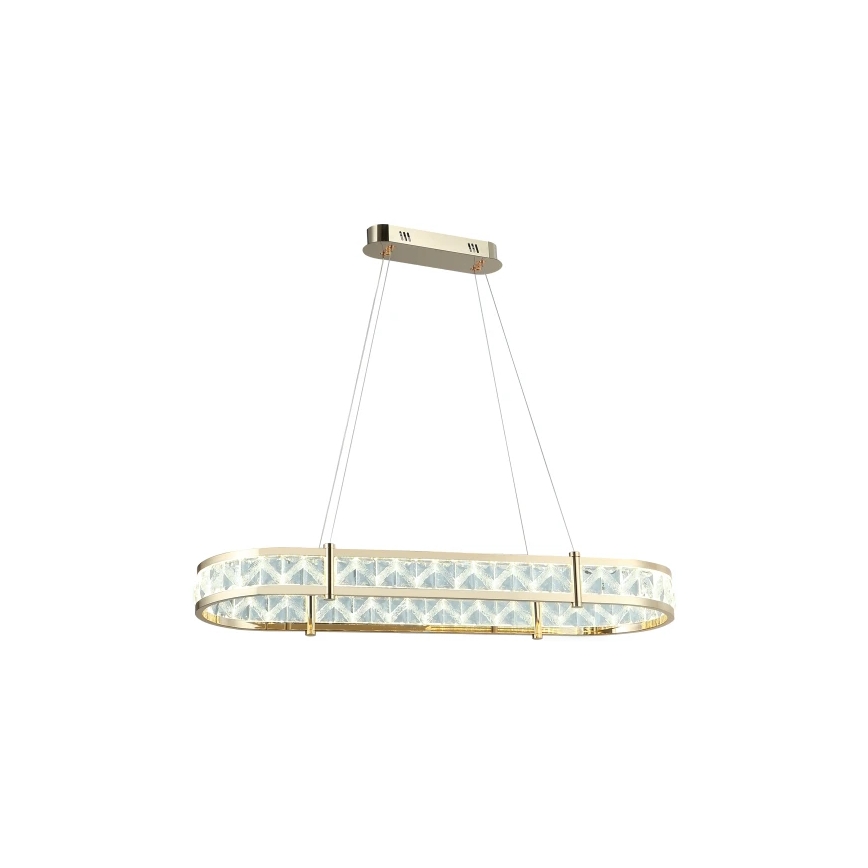 LED stmievateľný krištáľový luster na lanku ENRIQUE LED/50W//230V 3000-6000K + diaľkové ovládanie