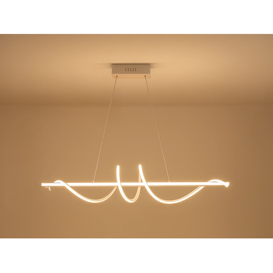 LED stmievateľný závesný luster na lanku LED/50W/230V 3000-6500K 100 cm + diaľkové ovládanie